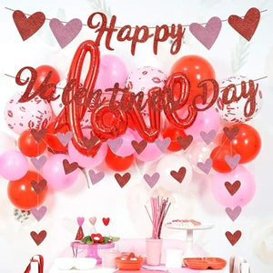 Valentine's Day Wedding Background Wall Decoration love Stretch Wedding Wedding Birthday Decoration Stretch