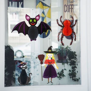New Style Wholesale Halloween Ghost Hanging Decoration Props Scary Hanging Ghost Pendant for Bar Party Decor