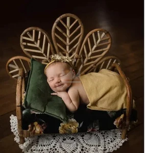 Natural Newborn Photographer Baby Photography Children Photography Props Bamboo Knits Buckets