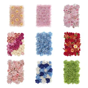High-quality 40 * 60 cm flowers wall artificial rose wall for wedding using
