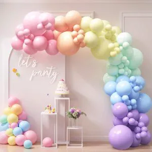Polka Dot Strawberry Baby Shower Gender Pink Wedding Pastel Festive Party Birthday Theme Kit Set Balloon Garland Arch