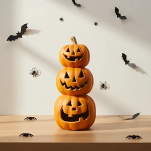 Plastic Lantern Creative Novelty Design Battery Powered Light for Home Party Festival Decor Halloween Pumpkin