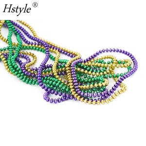 33 Inch 07mm Round Metallic Purple Gold and Green Round Multi Colors for Party