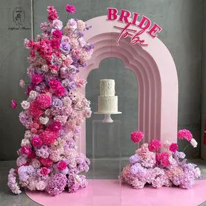 Colorful Artificial Flower Wall Background New Arrival Backdrop Flower for Wedding Decoration Ceremony