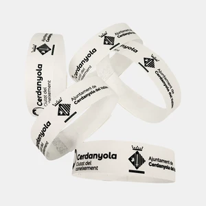 VIP Waterpark Bracelet Wristband Custom Tyvek Promotional for Event Festival Party with Logo QR Code Waterproof Wrist Band