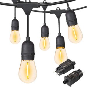 E26 E27 Garden Outdoor String Lights IP65 Waterproof S14 Shatterproof LED Bulbs Solar for Christmas Patio House Backyard Party