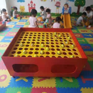 Wooden Ball-in-Hole Carnival Game Throwing Game Props for Indoor/Outdoor Use in Shopping Malls & Night Market Events
