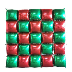 Double Sided Square Aluminum Foil Balloon Wall Backdrop for Birthday Parties and Weddings