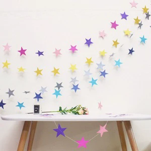 3-meter Star Felt Banner Children's Birthday Party Background Decoration Party Decoration