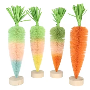 New Design Easter Decoration Tricolor Radish Set Centrepiece to Decorate the Tabletop for the Easter Family Rabbit Ornament