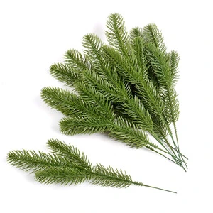 Wedding Party Decoration DIY Hanging Plant Accessories Pine Branches Artificial Triple Five Forks Plants Christmas Decoration