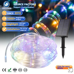 Christmas Holiday Yard Lawn Driveway Patio Garden Decoration Abs Waterproof Ip65 Solar Led Outdoor String Lights