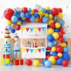 Nice Circus Carnival Theme Birthday Party Decoration Set Halloween Graduation Supplies Latex Material
