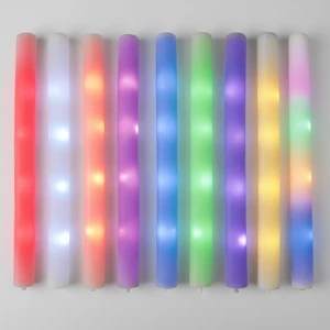 Sponge Glow Stick Plastic April Fool Day New Year Concert Colorful Light up Flashing Stick Event Atmosphere Bar Prop