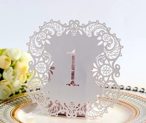 Place Card Table Name Card Paper Seat Numbers Cards for Wedding Birthday Party Decoration Pack