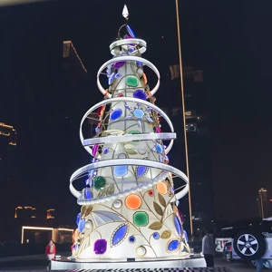 Premium Artificial Large Christmas Tree Ornaments for Outdoor Gardens and Hotel Decor