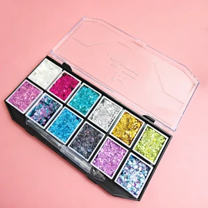 Mei Shang Colorful Body Painting Kits with Long-lasting Glitter Pigments and Gels for Holiday Makeup Looks