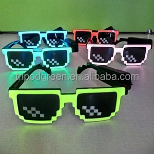 Luminous LED Party Glasses Glowing in Dark