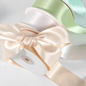 100 Yard Double Sided Satin Ribbon Roll 4 Cm Wholesale