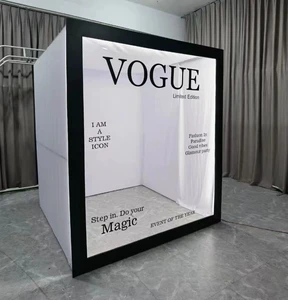 Factory Price Backdrop Stand Removable Magazine Photo Booth Box for Wedding Birthday Party Decoration