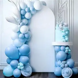 Wedding Arch Cover Elastic Spandex in Stock Lavender Double Side Round Top Backdrop for Baby Shower Birthday Party Wall Decor
