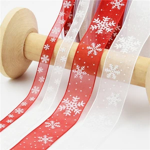 DANSKY Ribbon for Gift Wrapping,Christmas Grosgrain Ribbon,Christmas Ribbon for Crafts DIY Holiday Christmas Decorations