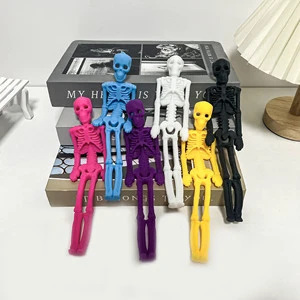 Large TPR Plastic Soft Stress Relief Toy Halloween Prank Decoration Lala Le Cross-Border Noodle Bracelet QF Brand 14 Years & up