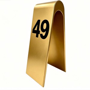 Custom-Made Plastic ABS Hotel Restaurant Table Number Plate Vertical Reserved Seat Design Place Cards Table Numbers
