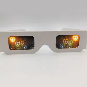 Modern Embossed Special Effects Grating Snowflake Christmas Tree Note Party Glasses Diffraction Glasses Fireworks Eyeglass
