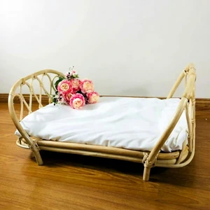 Photography props for photographers,Natural rattan woven children's photography bed,product shape can be customized