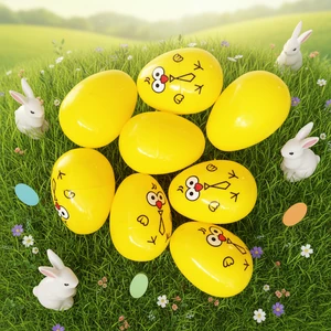 2021 New PP Plastic Easter Eggs Customized Size Wholesale for Promotion