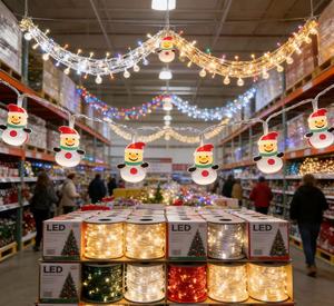 LED Christmas Lights Santa Claus Christmas Decoration for Home Party Festival Lights