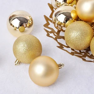 Festive Decor Holiday Ornaments Christmas Ball Customized Plastic Multi Color Christmas Tree Ornament