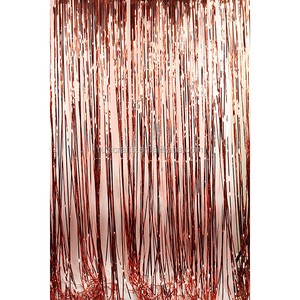 366cm Wedding Background and Stage Decoration Metallic Foil Curtain