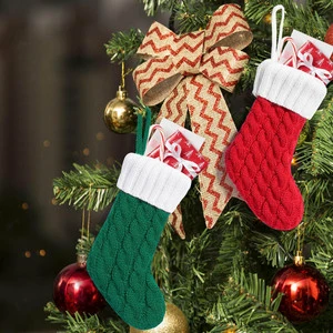Onemax Custom Mini Gift Christmas Stocking Bulk Sublimation Burlap Chevron Cable Knit Velvet for Embroidery