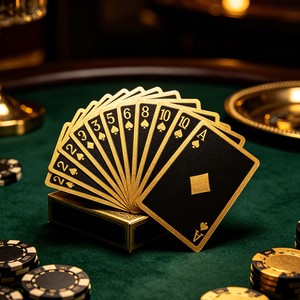 Custom Playing Cards Deck PVC Waterproof Gold Foil OEM Manufacturer Wholesale Bulk Casino Party Game Set