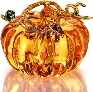 Halloween Glass Pumpkin Crafts Decoration Crystal Ornaments Modern Simple Desktop Decoration