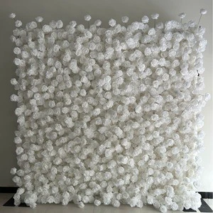 Ready to Install Stable Supply Silk Flower Wall for Event Decoration