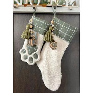 Wholesale Personalized Holiday Stockings Christmas Paw Stockings Christmas Stocking Luxury