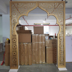 Martina B46 Modern Style Luxurious Wedding Stage Backdrop Arch-Shaped Event Decorations New Circle PVC Rental Options