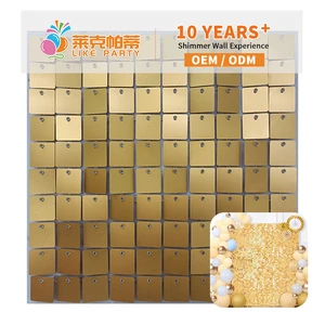Matte Gold Grace Shimmer Wall Panels Party Decor Easy Set up for Wedding and Home Decoration Birthday Party Backdrop