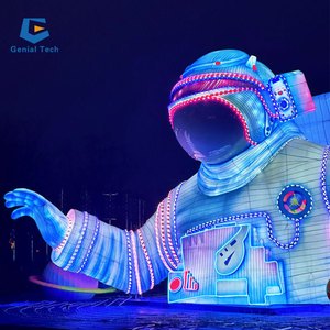 SG-RT221 Outdoor Park Lantern Festival Interactive Astronaut Lantern Large Space Theme Lantern