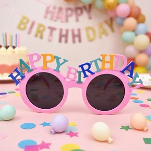 Happy Birthday Plastic Modern Funny Novelty Sunglasses Adult Party Supplies Birthday Gift