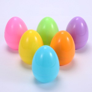 PARTYMENT Colorful Plastic Confetti Filled Easter Egg Surprise Ball with Prize Tickets for Holiday Party Game Fun