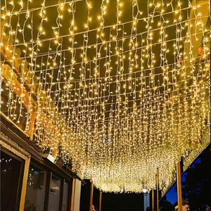 Wholesale Outdoor Waterproof LED Curtain Strings For Holiday Lighting Festival Decorative Light
