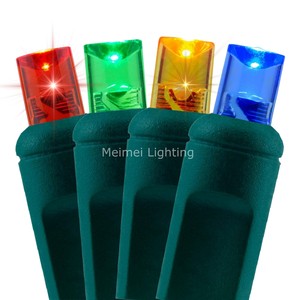 24' 70 Lights Twinkle 5mm Wide Angle Conical LED Christmas String Mini Light 4