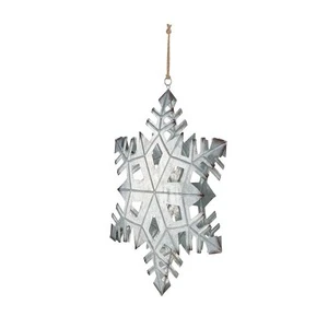 Handmade Customized Handmade Decorative Items Hot Selling Christmas Tree Decoration Hanging Snow Flake Ornament