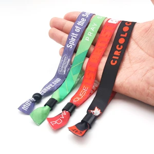 Factory Custom Free Customized Wristband Party Supplies Woven Wristband for Event