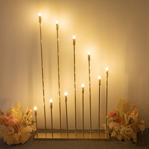 China Metal Gold Wedding String Lights IP65 Rated Aisle Stage Background LED Decoration for Party Events