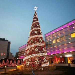 Luxury Giant LED Christmas Tree Metal Stand for Indoor and Outdoor Use on Sale for the Holidays
